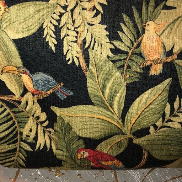 Relic Black Green Red Tropical Canvas Leather Combo Crossbody Bag Purse - Picture 15 of 15